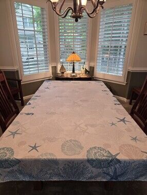 COASTAL THEMED 60"x84" TABLECLOTH